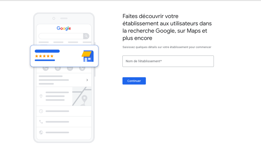 capture d'ecran information de base entreprise 