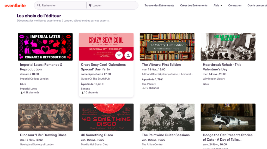 site événementiel - Capture Ecran 