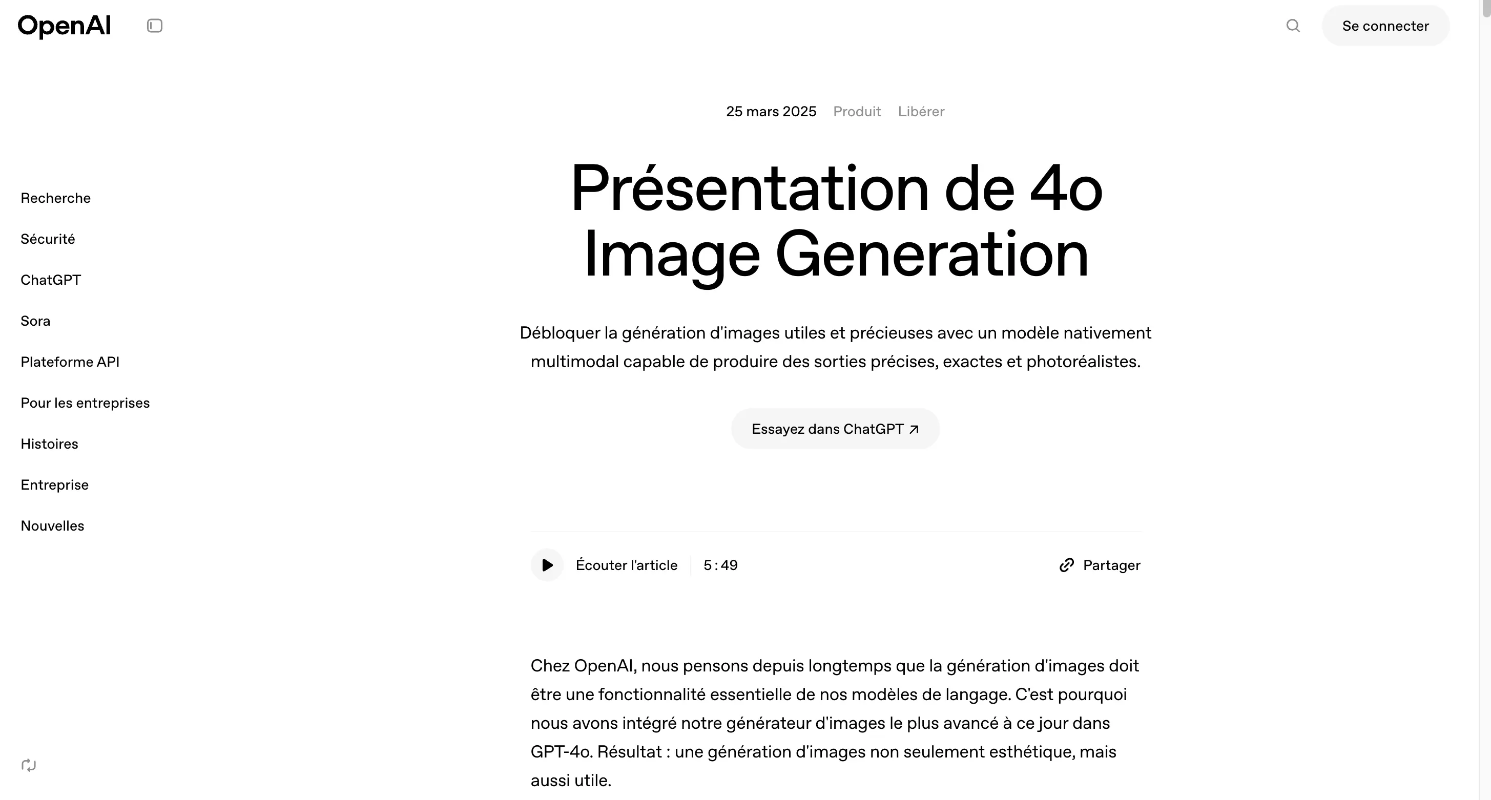 Générateur d'image ChatGPT 4o